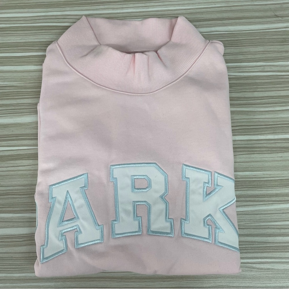 Parke Light Pink Mock Neck Sweatshirt - Picture 7 of 9
